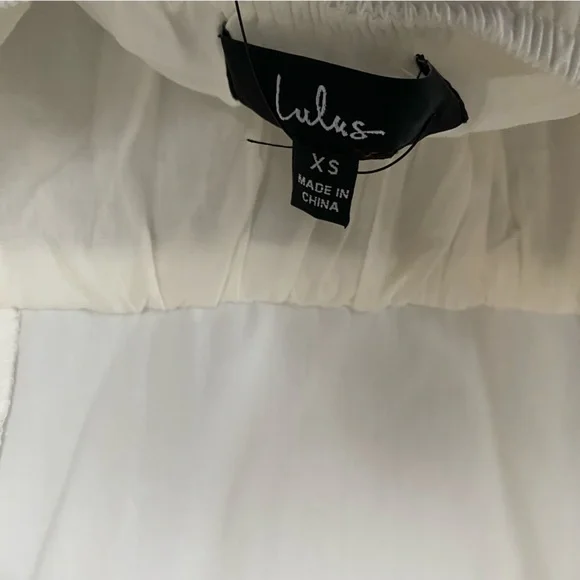 Lulu’s - Marvelous Time White Ruffled Mini Dress - size xs - Picture 11 of 11